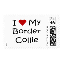 I Love My Border Collie Dog Lover Gifts Stamps