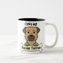 I Love My Border Terrier Mug