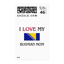 I Love My Bosnian Mom Postage Stamp