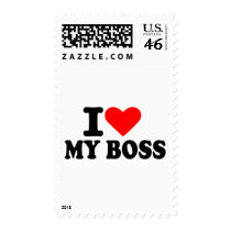 I love my boss postage stamps