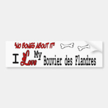 I Love My Bouvier des Flandres Bumper Sticker