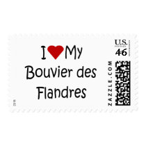 I Love My Bouvier des Flandres Dog Lover Gifts Stamp