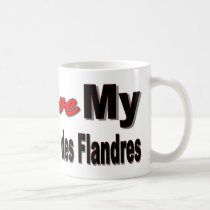 I Love My Bouvier des Flandres mugs