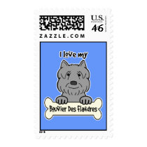 I Love My Bouvier Postage
