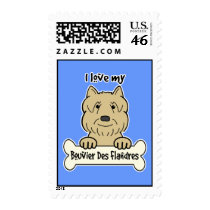 I Love My Bouvier Stamps