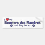 I Love My Bouviers des Flandres (Multiple Dogs) Bumper Sticker