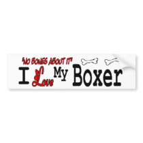 I Love My Boxer bumper stickers