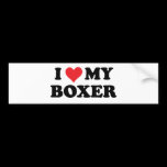 I Love My Boxer bumper stickers