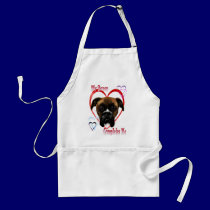 I Love My Boxer Dog Aprons aprons