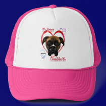 I Love My Boxer Dog Hats hats