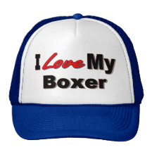 I Love My Boxer Dog Lover Merchandise Hat