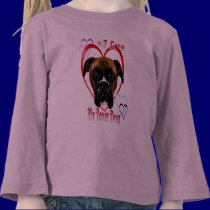 I Love My Boxer Dog Shirt