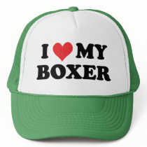 I Love My Boxer Hats