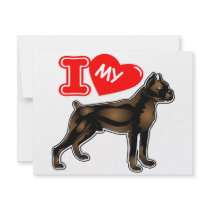 I Love My Boxer invitations by Mustang_Lady I Love My Boxer invitations