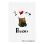 I Love My Boxer Poster