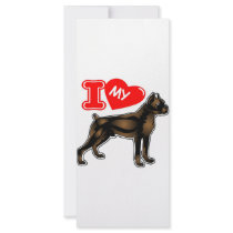 I Love My Boxer rack cards by Mustang_Lady I Love My Boxer rack cards
