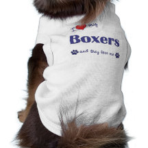 I Love My Boxers (Multiple Dogs) Dog T-shirt