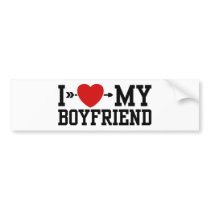 I Love My Boyfriend bumper stickers