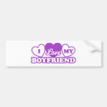 I Love My Boyfriend Bumper Sticker