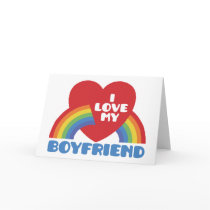 I Love My Boyfriend Greeting Card