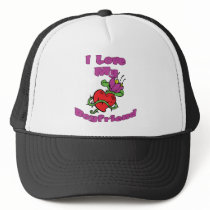 I Love My Boyfriend hats