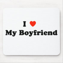 I Love My Boyfriend Mousepad