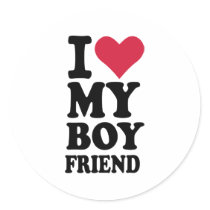 I love my boyfriend sticker