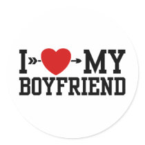 I Love My Boyfriend stickers