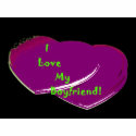 I Love My Boyfriend T-Shirt by Magnetism I Love My Boyfriend T-Shirt