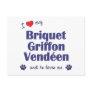 I Love My Briquet Griffon Vendeen (Male Dog) Postcard