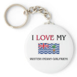 I Love My Bristish Indian Girlfriend Key Chain