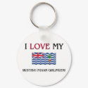 I Love My Bristish Indian Girlfriend keychains