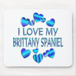 I Love My Brittany Spaniel Mouse Mat