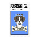 I Love My Brittany Spaniel postage