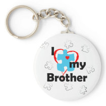 I Love My Brother - Autism Keychain