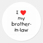 I Love My Brother-in-Law Stickers