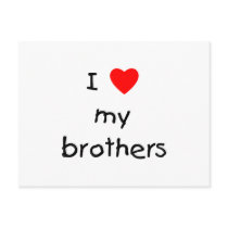 I Love My Brothers postcards by familyfrenzy I Love My Brothers postcards