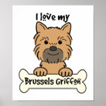 I Love My Brussels Griffon Posters