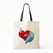I Love my Budgie Bag by MenagerieMayhem I Love my Budgie Bag