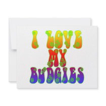I Love My Budgies invitations by BirdsOfParadise I Love My Budgies invitations