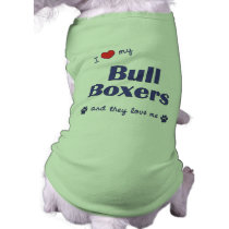 I Love My Bull Boxer (Multiple Dogs) pet clothing by dogadoodle I Love My Bull Boxer (Multiple Dogs) pet clothing