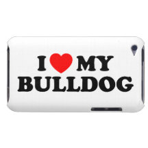 I Love my Bulldog iPod Touch Case