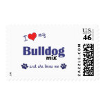 I Love My Bulldog Mix (Female Dog) postage