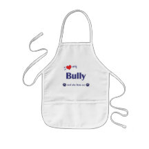 I Love My Bully (Female Dog) Apron