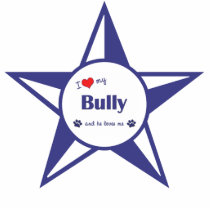 I Love My Bully (Male Dog) Ornament photo sculptures by thatsalottadogs I Love My Bully (Male Dog) Ornament photo sculptures