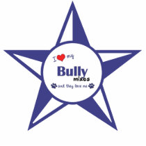 I Love My Bully Mixes (Multiple Dogs) Ornament photo sculptures by muttybuddy I Love My Bully Mixes (Multiple Dogs) Ornament photo sculptures