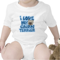 I Love My Cairn Terrier Baby Creeper t-shirts