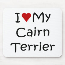 I Love My Cairn Terrier Dog Lover Gifts Mouse Pad