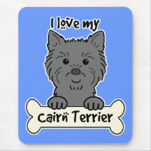 I Love My Cairn Terrier Mouse Pad