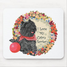 I Love My Cairn Terrier Mouse Pads